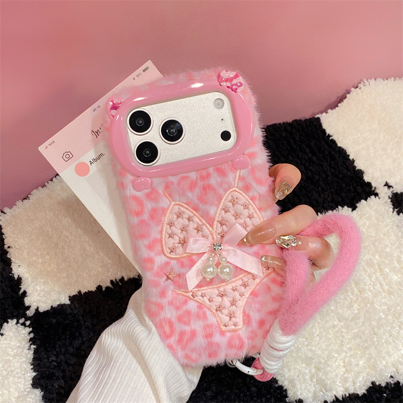 Phone Cases For Iphone 16 - Роскошный плюшевый чехол для телефона с